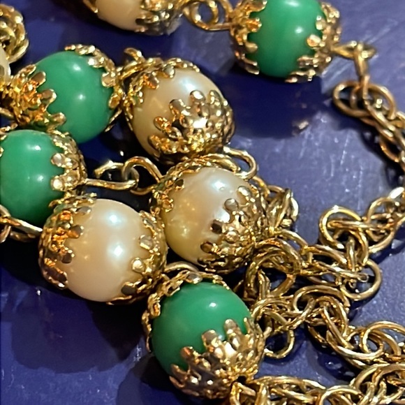 Art Deco Type long 24 Beaded necklace. - Picture 3 of 6